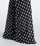 Alexandra Miro Scarlett polka-dot flared pants