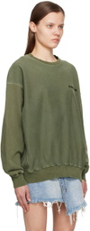 Awake NY Green Pigment-Dyed Sweatshirt