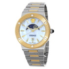 Versace Greca Logo Moonphase Quartz Mother of Pearl Dial Ladies Watch VE7G00524