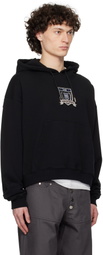 GmbH Black Cropped Hoodie