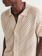 Frescobol Carioca - Pinto Crocheted Cotton Shirt - Neutrals