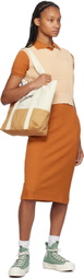 Maison Kitsuné Tan Baby Fox Maxi Dress