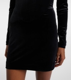 Mugler Velvet bustier dress