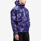 Boiler Room Men's Tie Dye Shell Jacket in Purple Dye