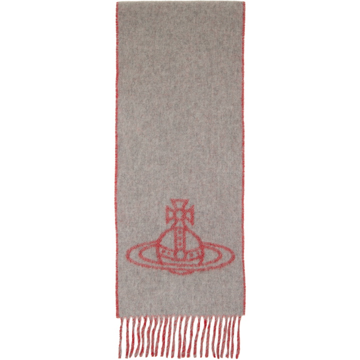 Photo: Vivienne Westwood Red & Gray Double Face Scarf