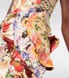 Zimmermann - Wonderland linen and silk miniskirt