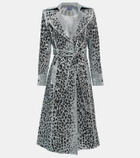 Miss Sohee Leopard-print trench coat