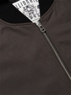 Billionaire Boys Club - Logo-Embroidered Cotton-Twill Bomber Jacket - Gray