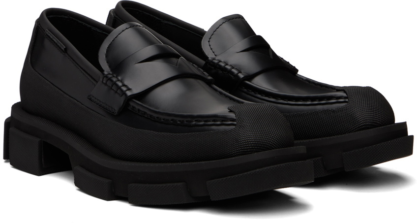 both Black Gao Loafers