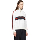 Harmony White Sidonie Zip-Up Sweater