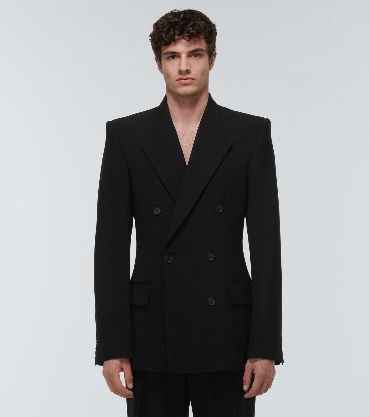 Balenciaga - Wool-blend double-breasted blazer Balenciaga