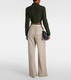 Loewe Logo wool palazzo pants