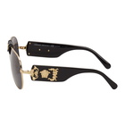 Versace Black Baroque Aviator Sunglasses