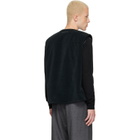MM6 Maison Margiela Black Faux-Suede Vest