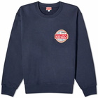 Kenzo Paris Men's Kenzo Globe Crew Sweat in Midnight Blue