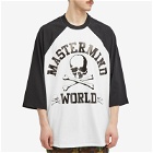 MASTERMIND WORLD Men's Long Sleeve College Logo T-Shirt in Black/White