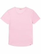 Orlebar Brown - Slim-Fit Linen-Jersey T-Shirt - Pink