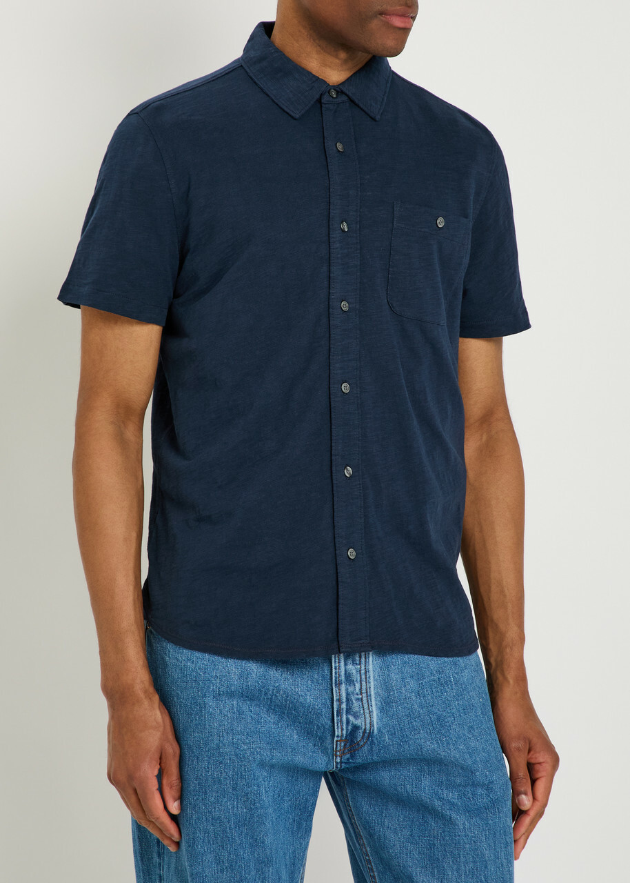 Paige Carillo Cotton Shirt Navy