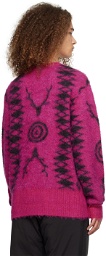 South2 West8 Pink Jacquard Sweater