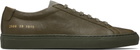 Common Projects Khaki Achilles Premium Sneakers
