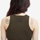 Fear of God ESSENTIALS Women's Waffle Sport Tank Top in Brown