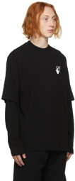 Off-White Black Degrade Arrow Double Sleeve T-Shirt