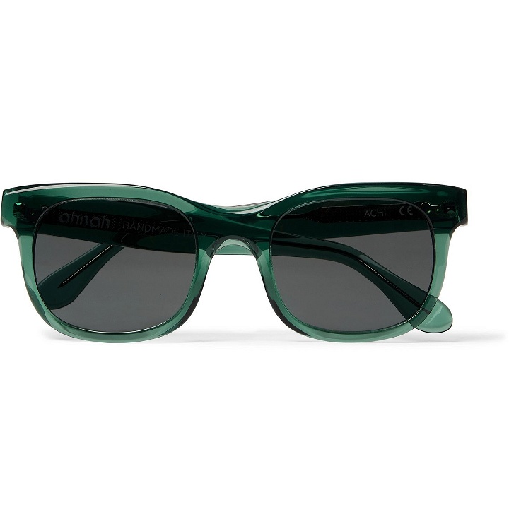 Photo: ahnah - Bosco D-Frame Tortoiseshell Bio-Acetate Sunglasses - Blue