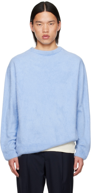 Photo: ATON Blue Crewneck Sweater