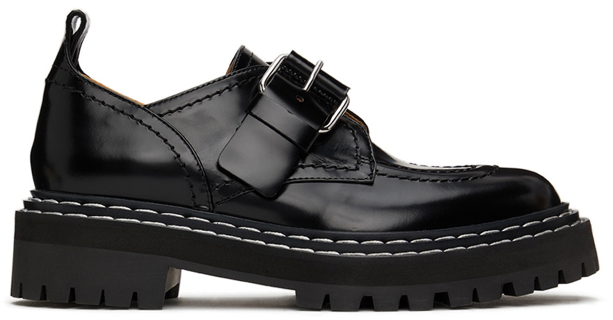 Proenza Schouler Black Lug Sole Buckle Oxfords Proenza Schouler