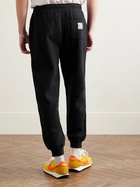BODE - Tapered Logo-Appliquéd Cotton-Jersey Sweatpants - Black