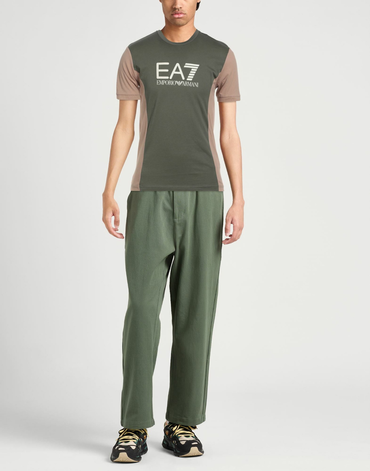 Ea7 Mens T-shirt Military in Green