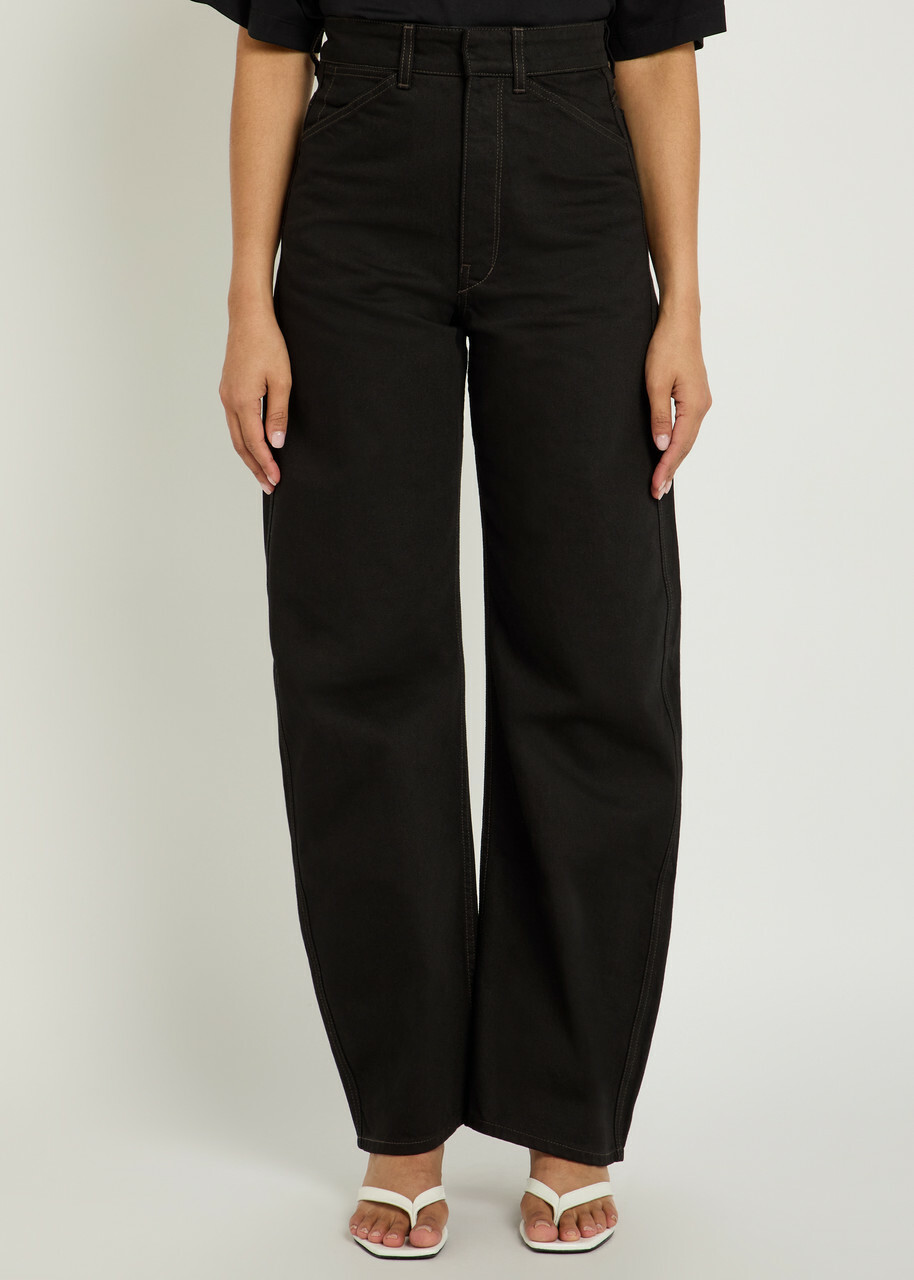 Lemaire Curved Barrel-leg Jeans Black