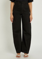 Lemaire Curved Barrel-leg Jeans Black