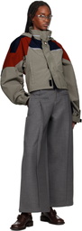 Martine Rose Taupe Shrunken Sports Jacket