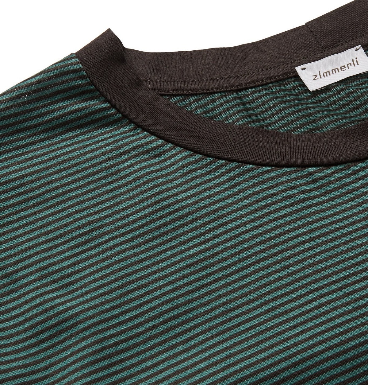 Zimmerli - Striped Cotton-Jersey Pyjama Set - Green Zimmerli