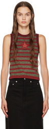 Marc Jacobs Heaven Red Stripey Star Tank Top