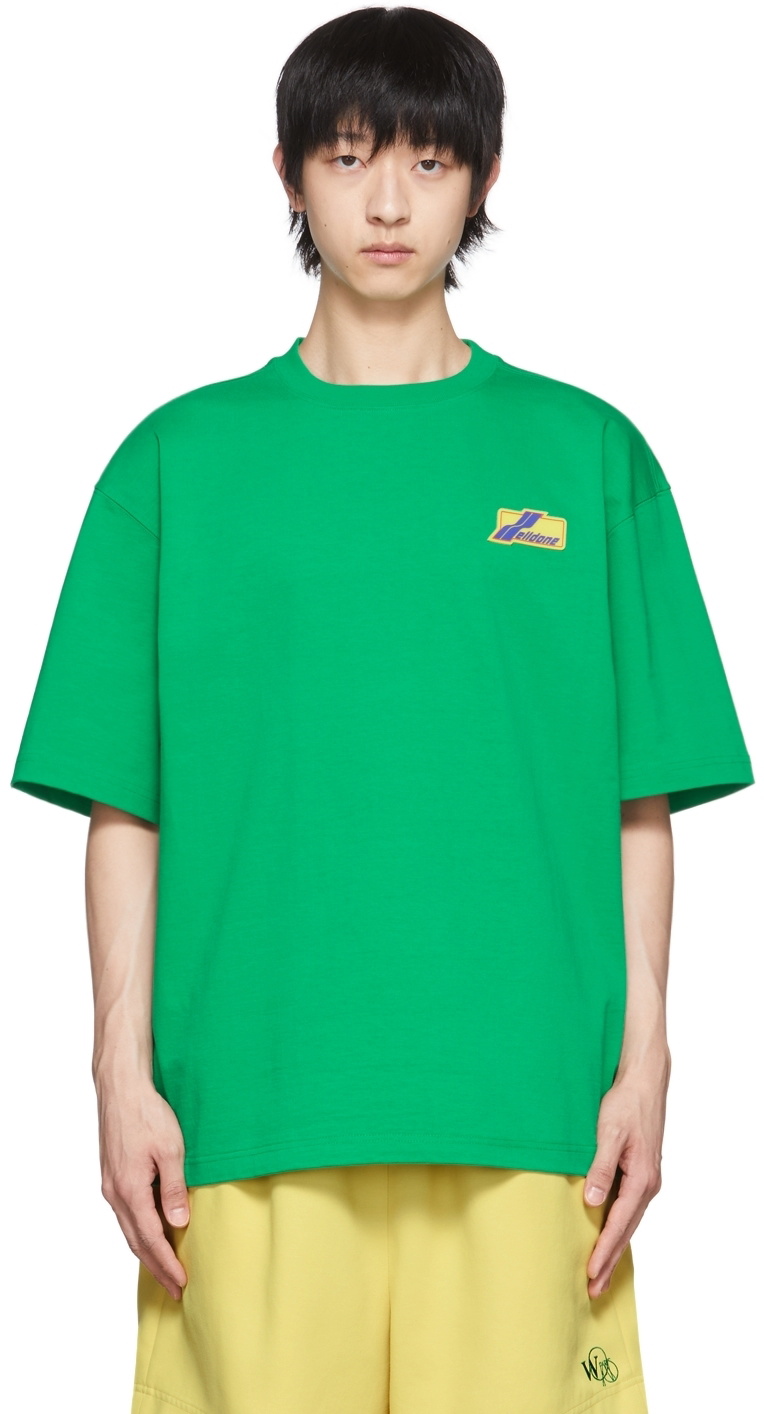 We11done Green Cotton T-Shirt We11done