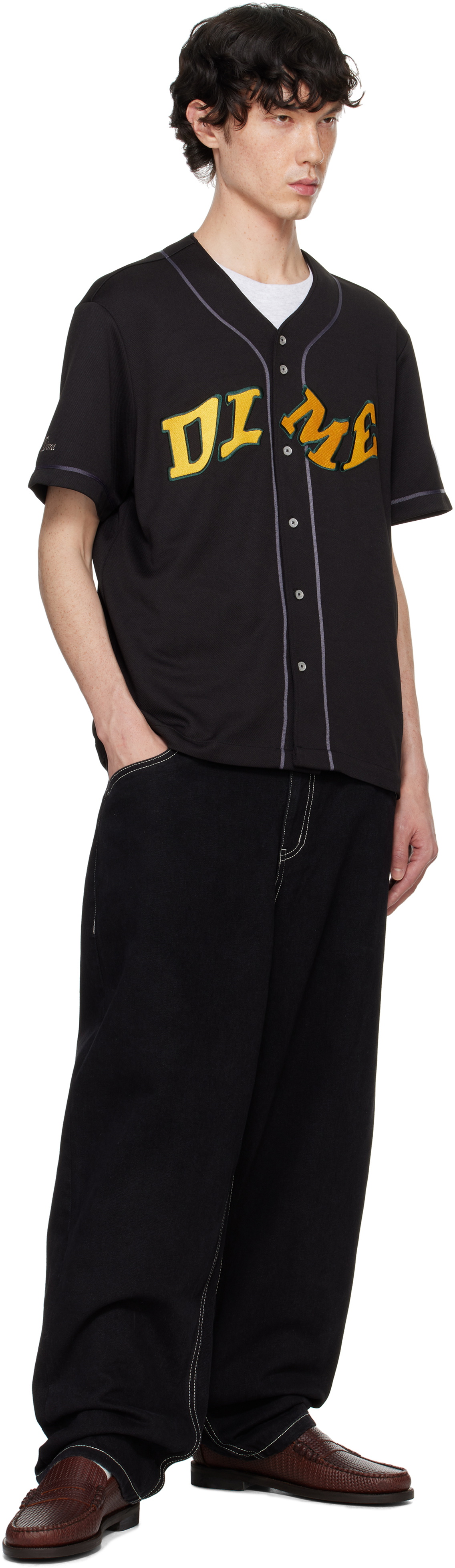 Dime Black Classic Baggy Jeans