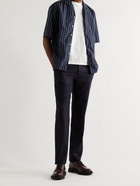 OFFICINE GÉNÉRALE - Eren Camp-Collar Striped Cotton-Poplin Shirt - Blue