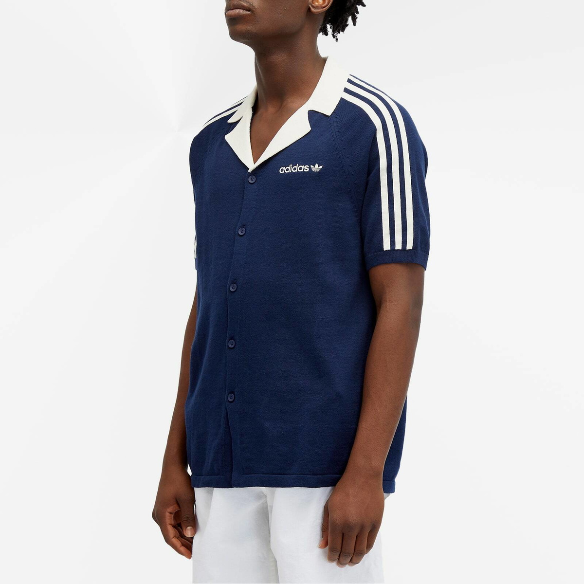 Navy blue adidas shirt best sale