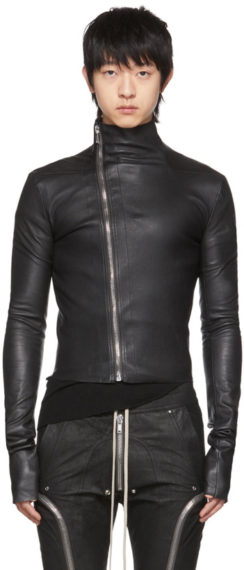 Photo: Rick Owens Black Gary Leather Jacket