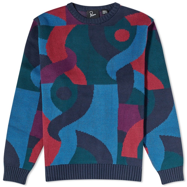Photo: By Parra Men's Knotted Crew Knit in Multi
