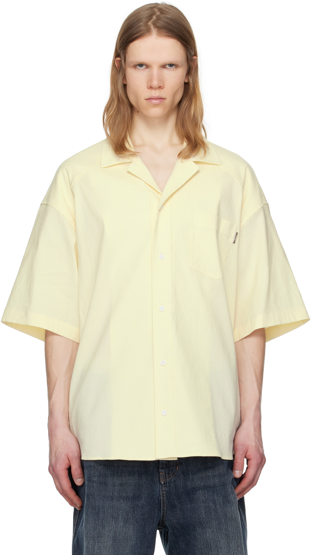 Juun.J Off-White Linen Shirt