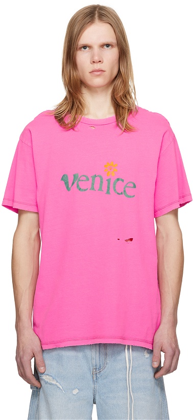 Photo: ERL Pink 'Venice' T-Shirt