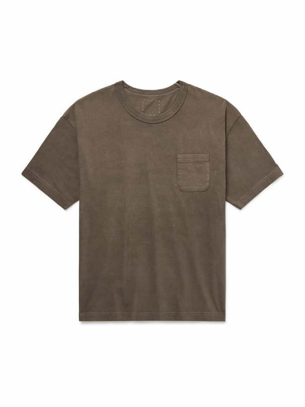 Photo: Visvim - Jumbo Garment-Dyed Cotton-Jersey T-Shirt - Brown