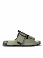 Stone Island Shadow Project - Suede and Mesh Sandals - Gray
