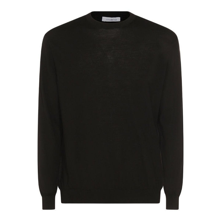 Photo: Malo Black Wool Knitwear