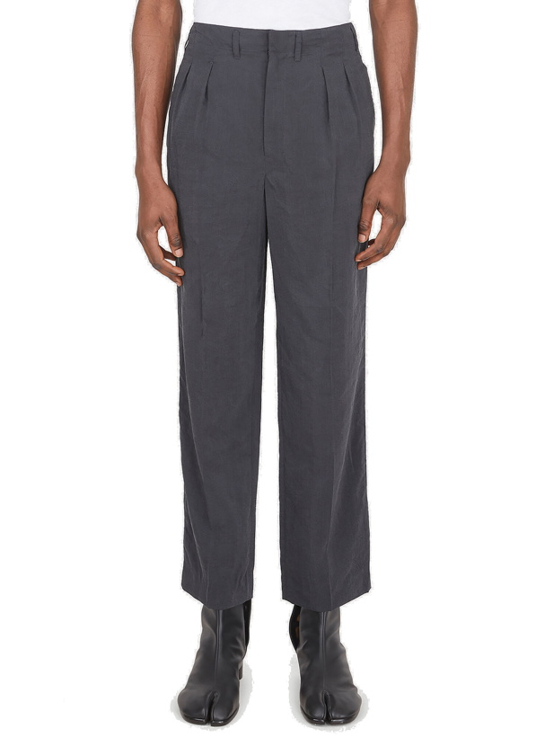 Photo: Two Pleat Pants in Grey