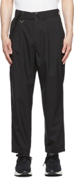 SOPHNET. Black Polyester Trousers