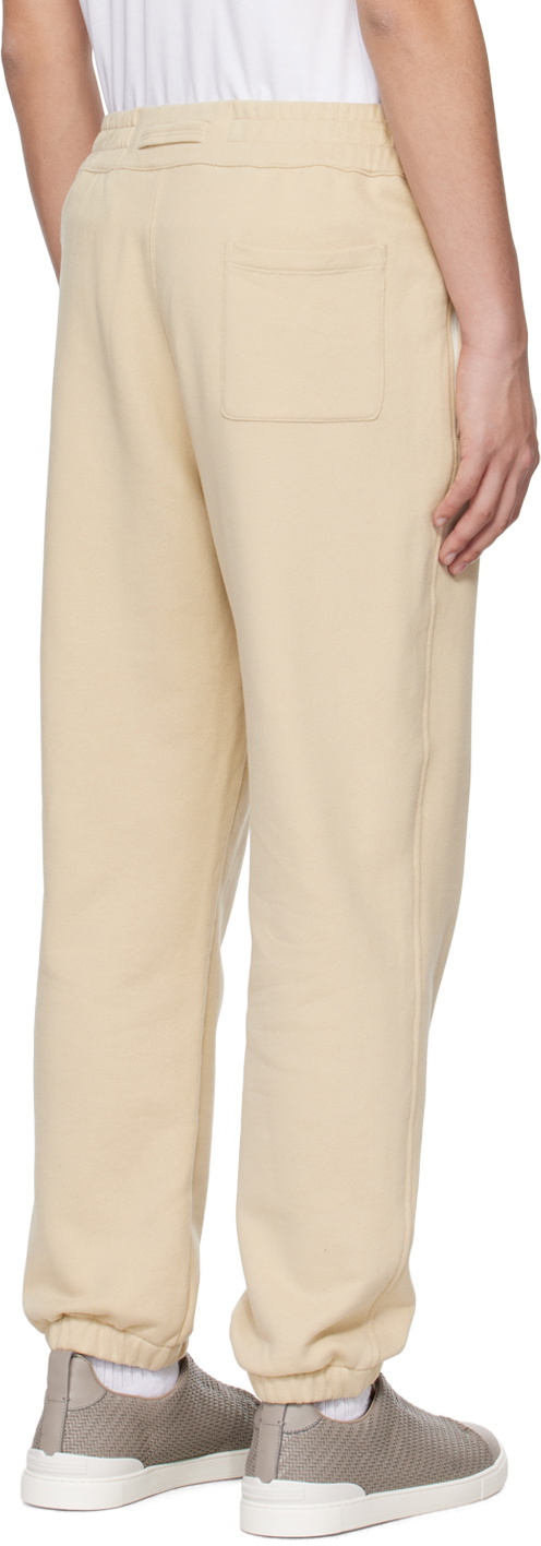 ZEGNA Beige Bonded Sweatpants